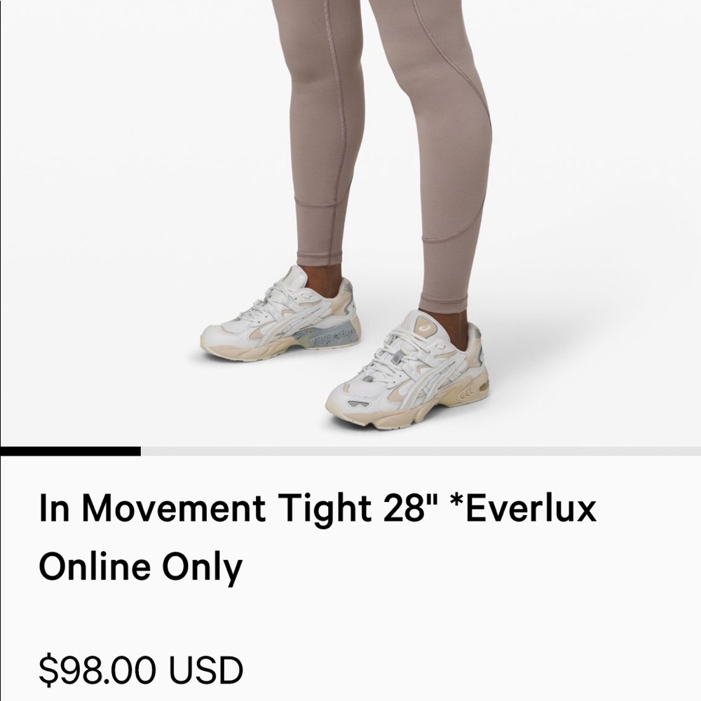 Lululemon in Movement Tight 28” Everlux Aquamarine